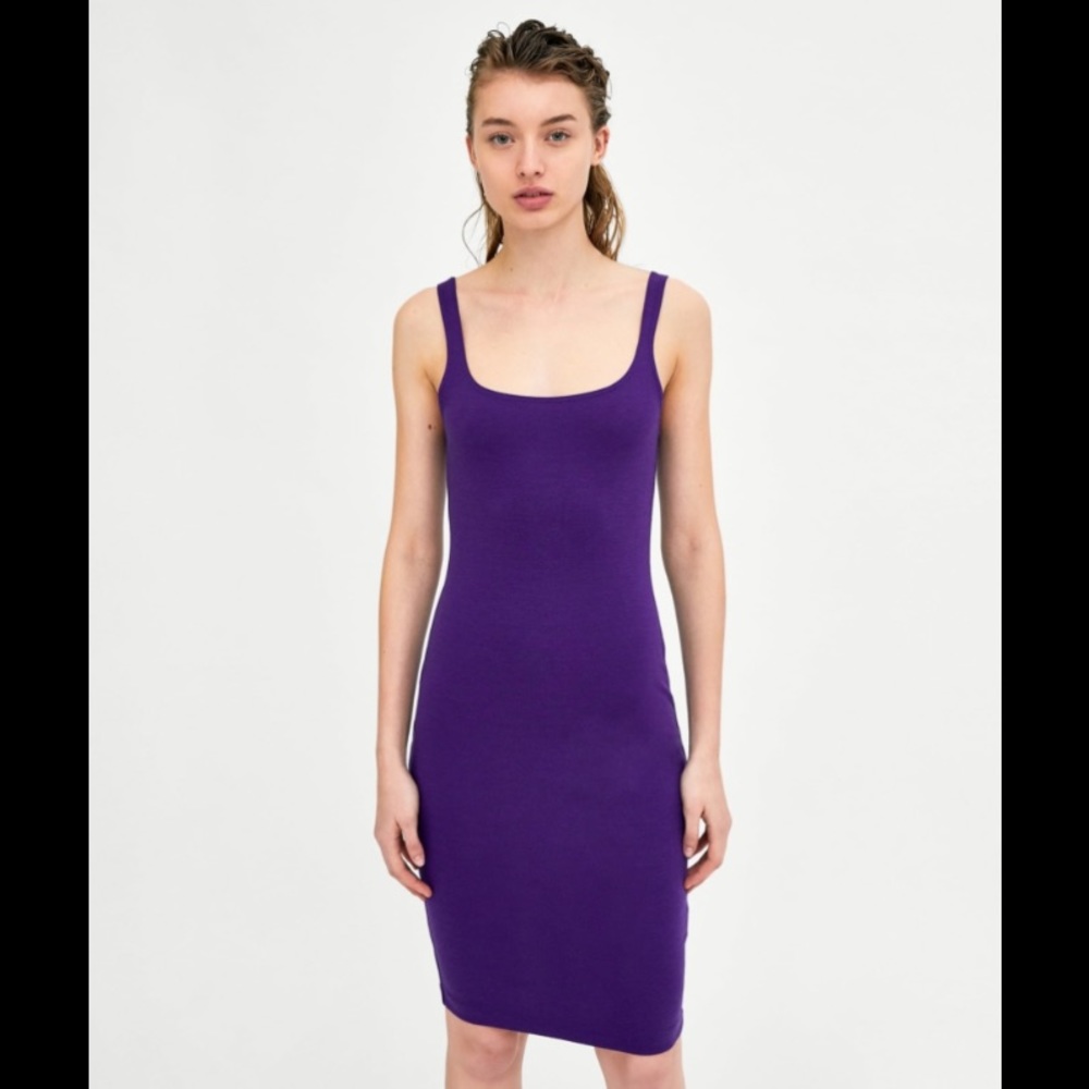 Zara Purple Midi Dress